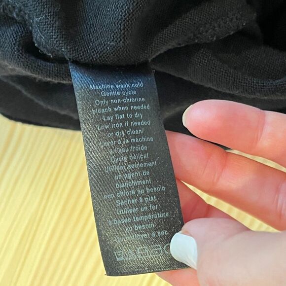 Rag & Bone Black Knit T-Shirt XS Long Sleeves - Picture 6 of 8